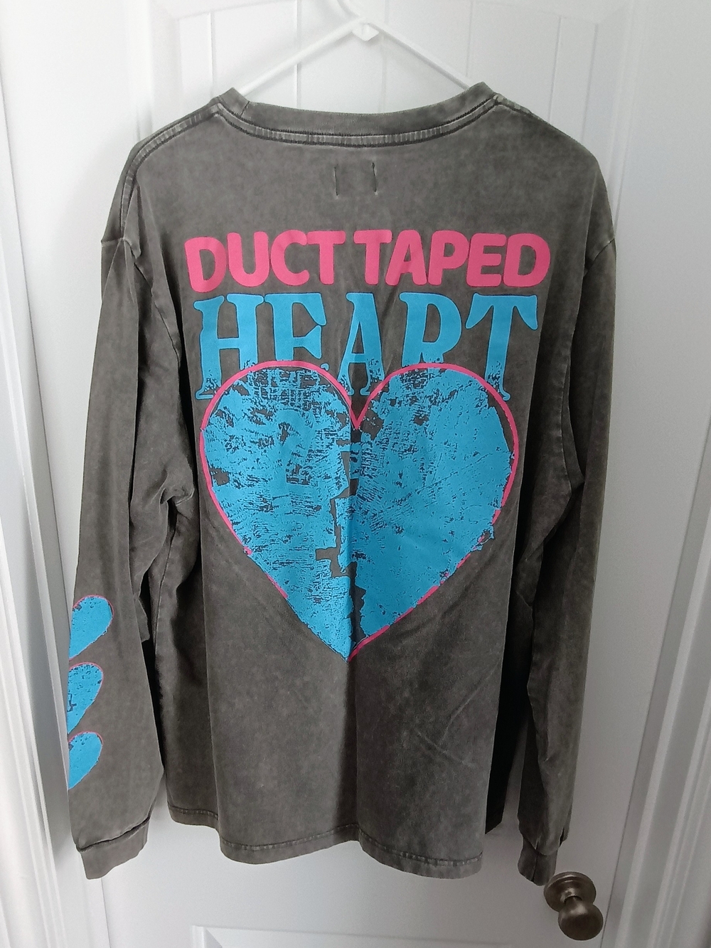 OTTO By kallmeKris Long Sleeve Graphic Tee DUCT TAPED HEART!
